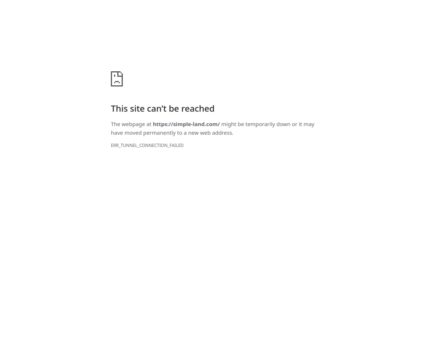 SimpleLand website screenshot