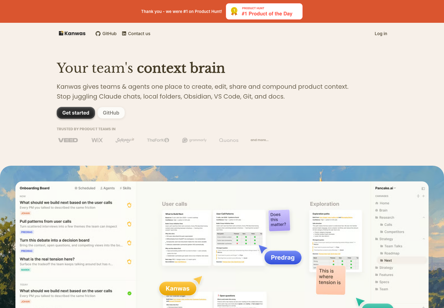 Kanwas website screenshot