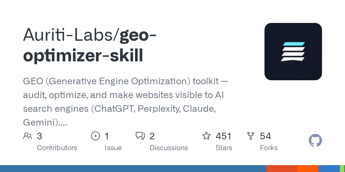 GEO Optimizer official preview image