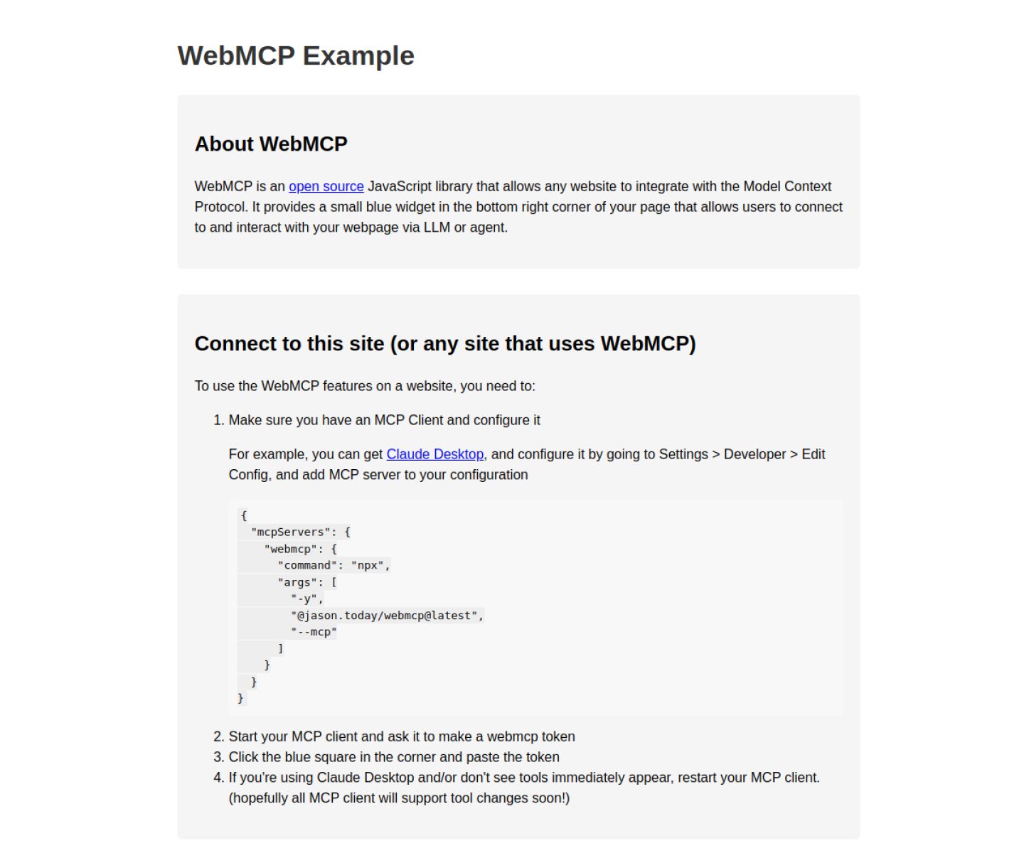 WebMCP