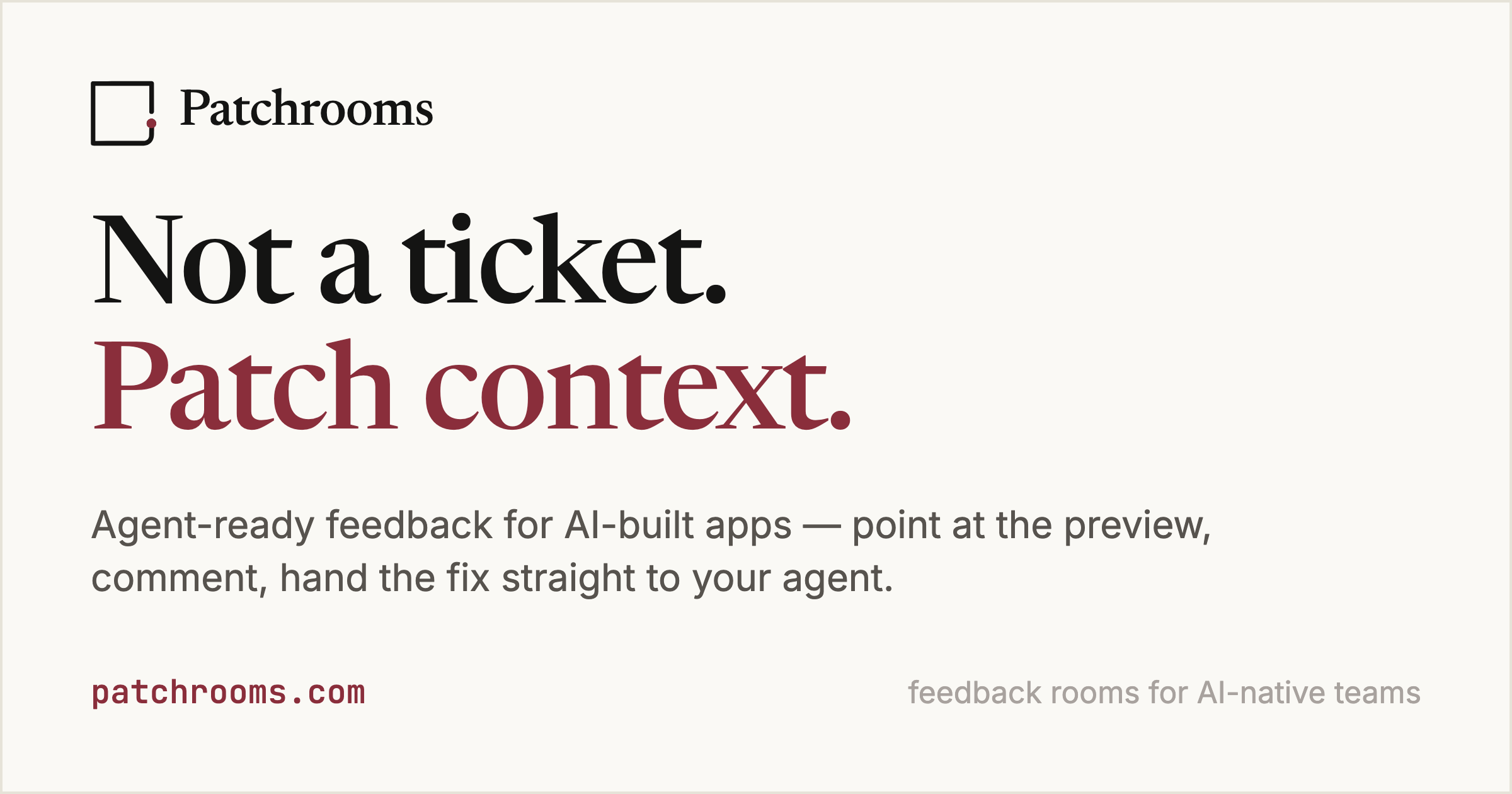 Patchrooms